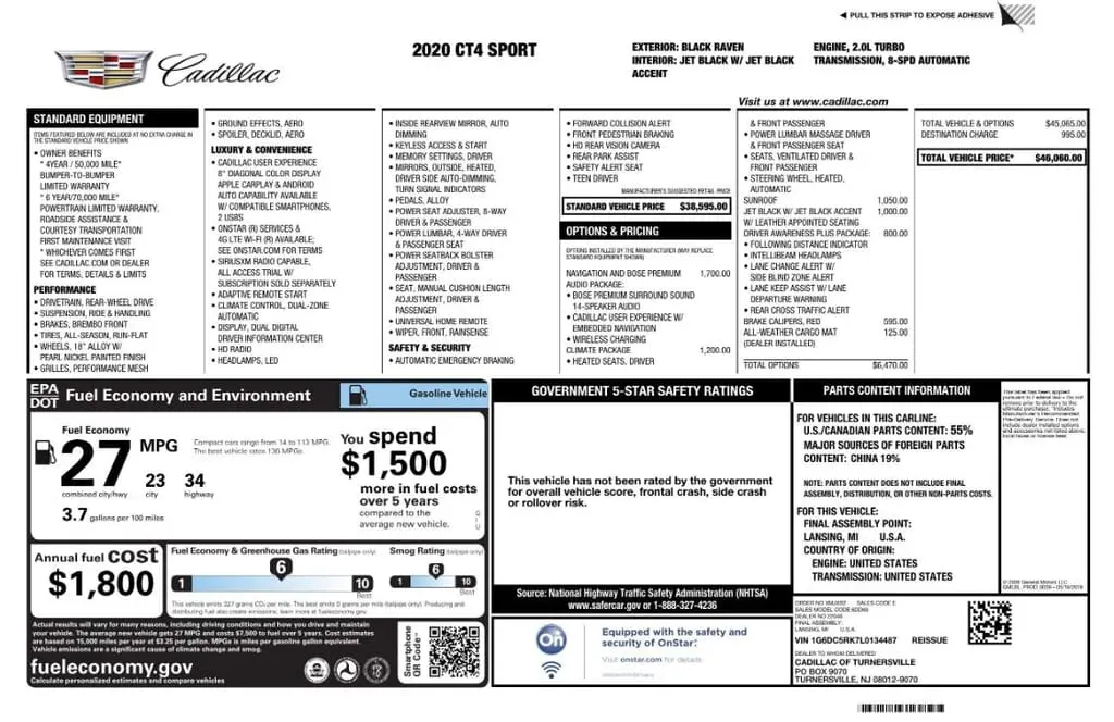 Florida Fine Cars - Used CADILLAC CT4 2020 MIAMI SPORT