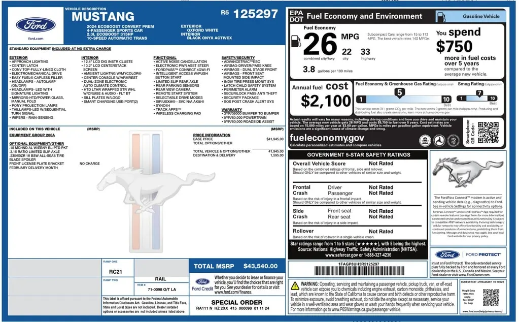 Florida Fine Cars - Used FORD MUSTANG 2024 ORLANDO ECOBOOST