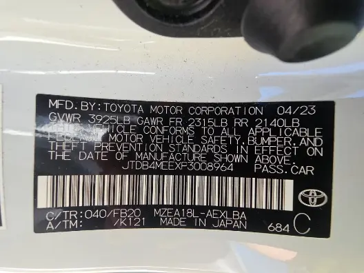 Florida Fine Cars - Used TOYOTA COROLLA 2023 MARGATE LE