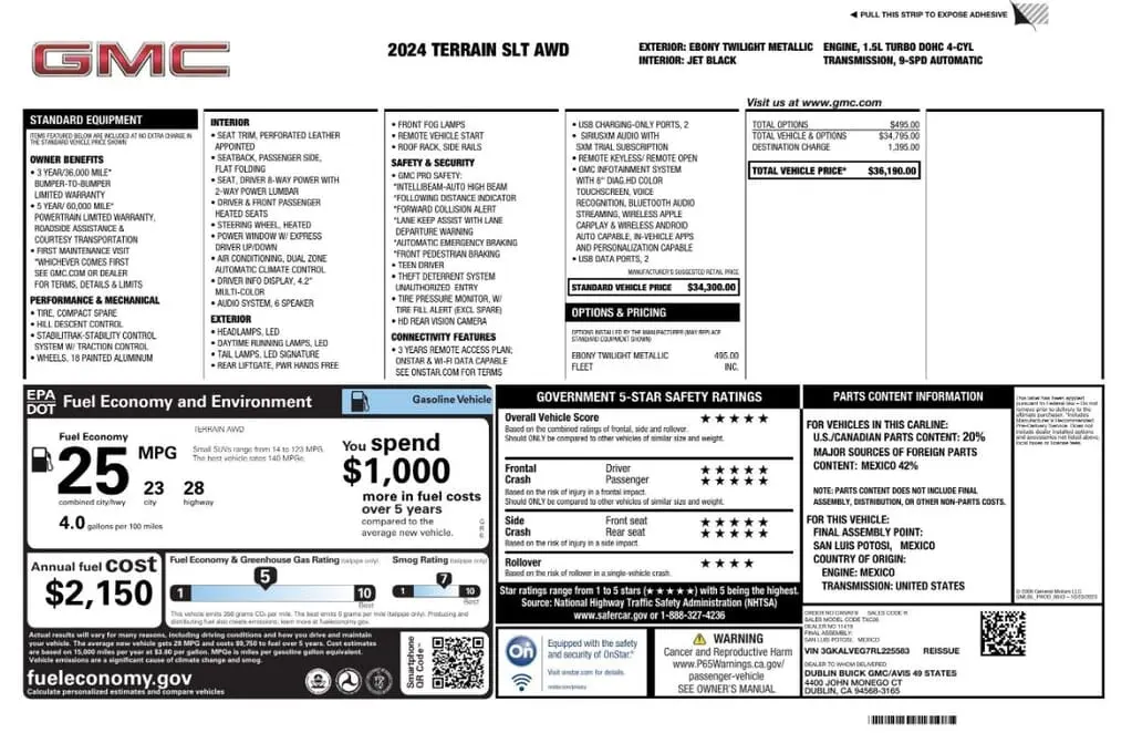 Florida Fine Cars - Used GMC TERRAIN 2024 MIAMI SLT