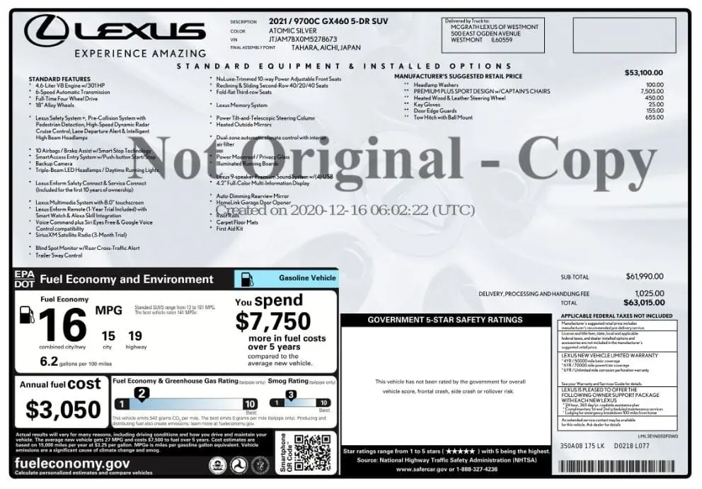 Florida Fine Cars - Used LEXUS GX 2021 MIAMI GX 460 PREMIUM PLUS  SPORT DESIGN