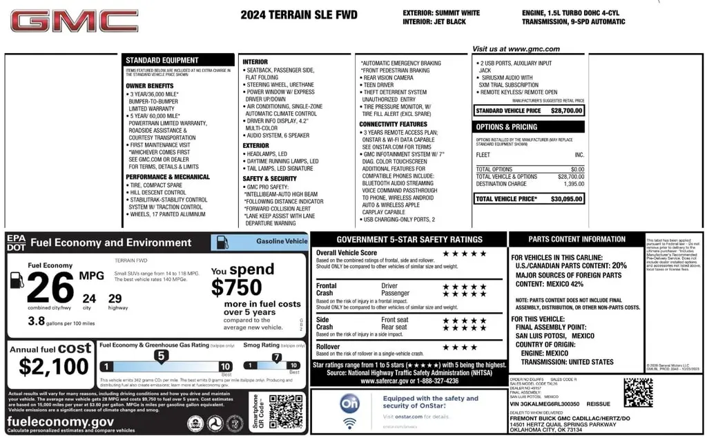 Florida Fine Cars - Used GMC TERRAIN 2024 ORLANDO SLE