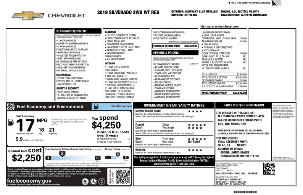 Florida Fine Cars - Used CHEVROLET SILVERADO 1500 2019 MARGATE WORK TRUCK