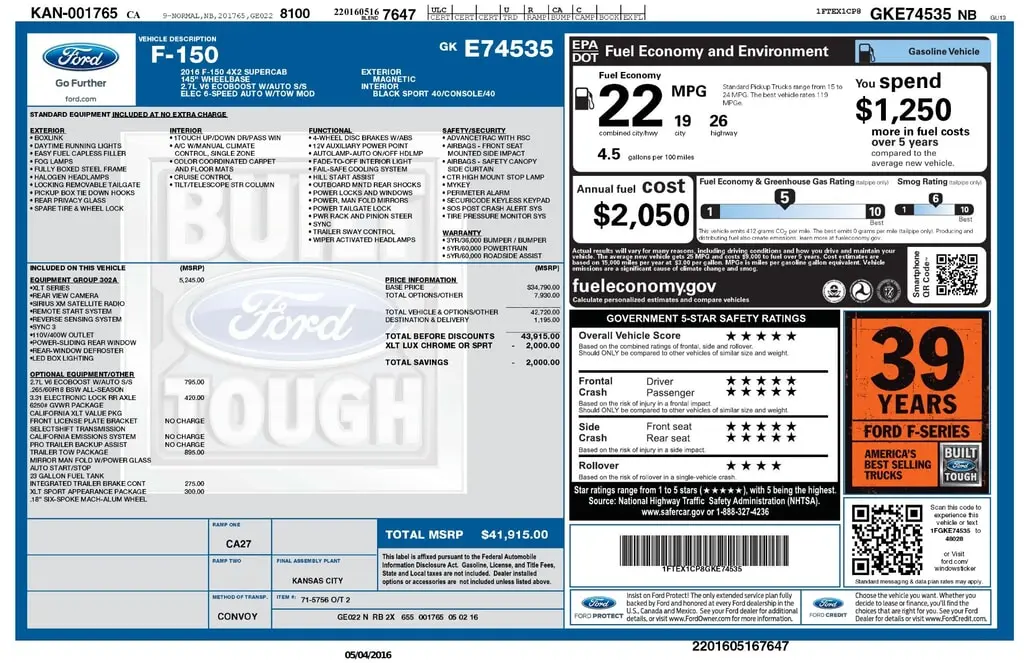 Florida Fine Cars - Used FORD F-150 2016 MARGATE XLT