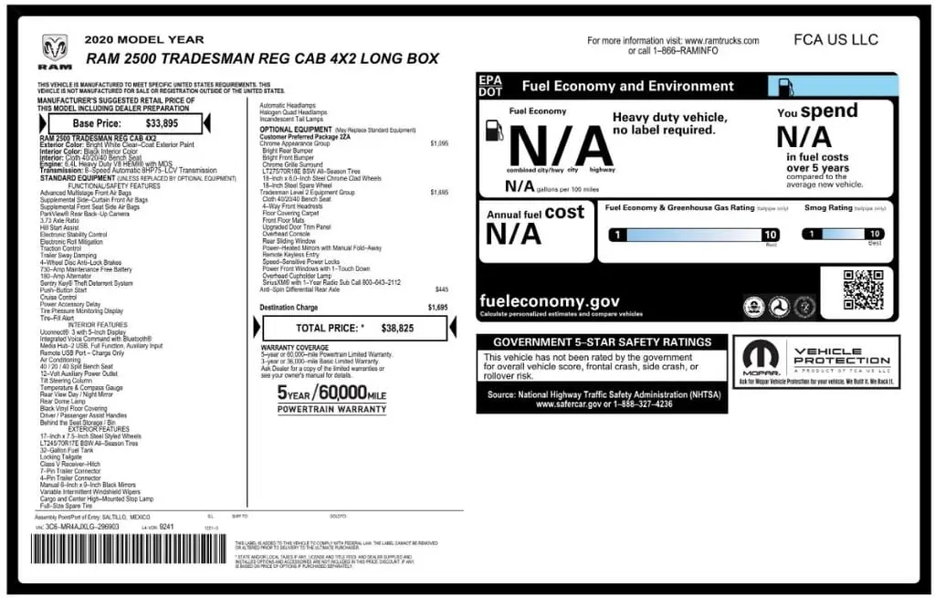 Florida Fine Cars - Used RAM 2500 2020 MARGATE TRADESMAN