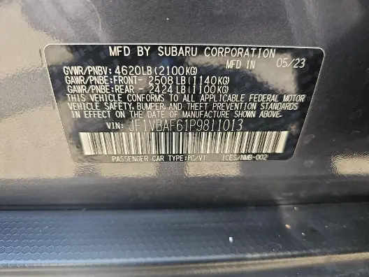 Florida Fine Cars - Used SUBARU WRX 2023 MARGATE PREMIUM
