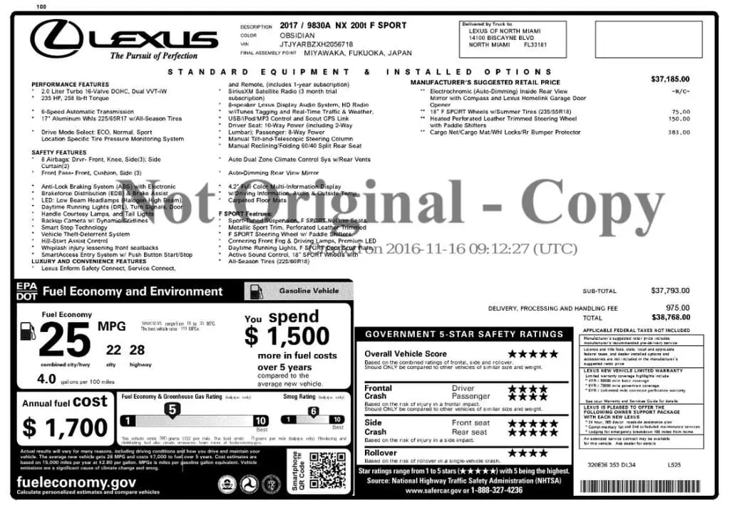Florida Fine Cars - Used LEXUS NX 2017 MIAMI NX TURBO
