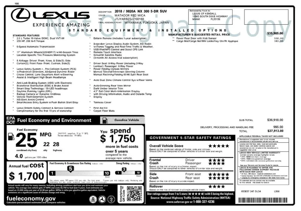Florida Fine Cars - Used LEXUS NX 2018 MARGATE NX 300