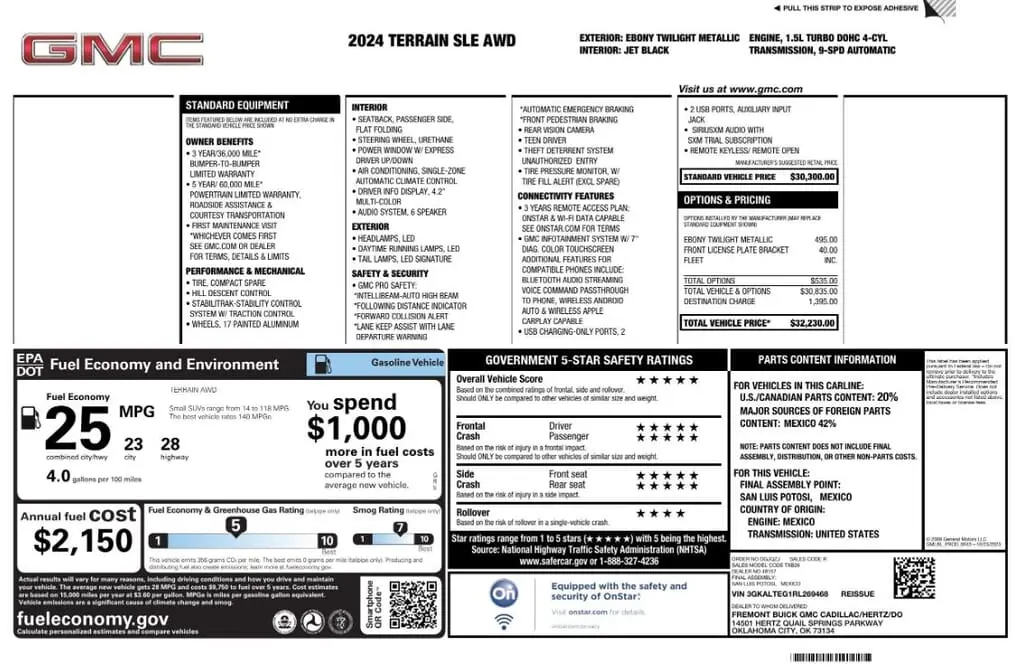 Florida Fine Cars - Used GMC TERRAIN 2024 MARGATE SLE
