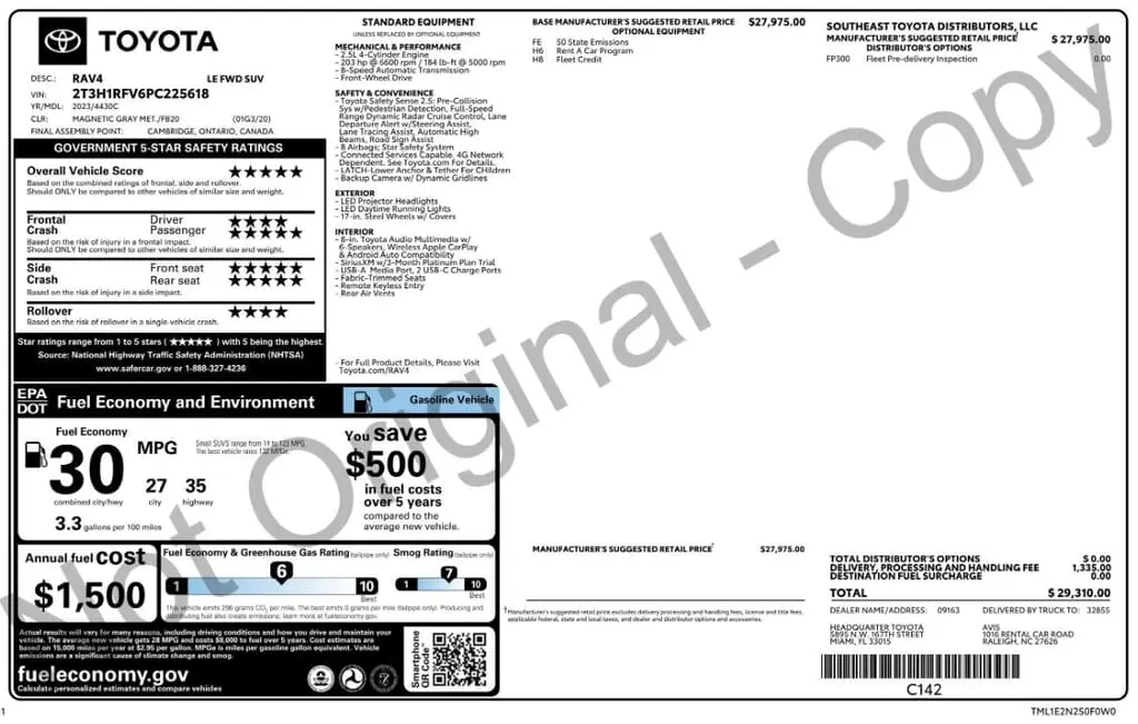 Florida Fine Cars - Used TOYOTA RAV4 2023 MIAMI LE