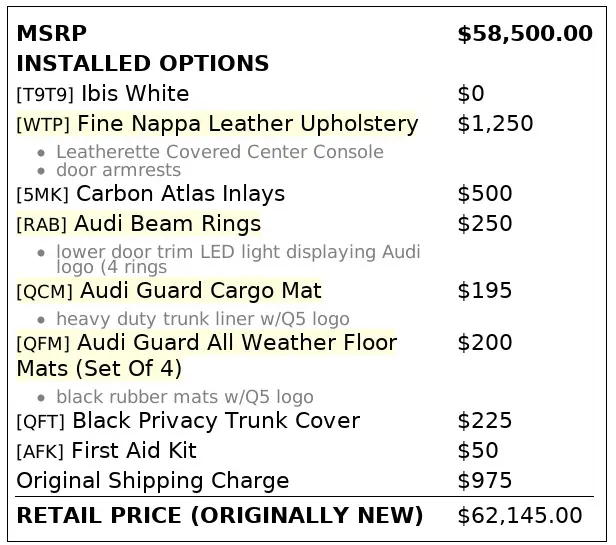 Florida Fine Cars - Used AUDI SQ5 2018 ORLANDO PRESTIGE