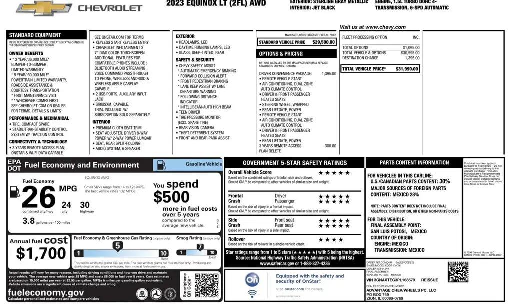 Florida Fine Cars - Used CHEVROLET EQUINOX 2023 ORLANDO LT