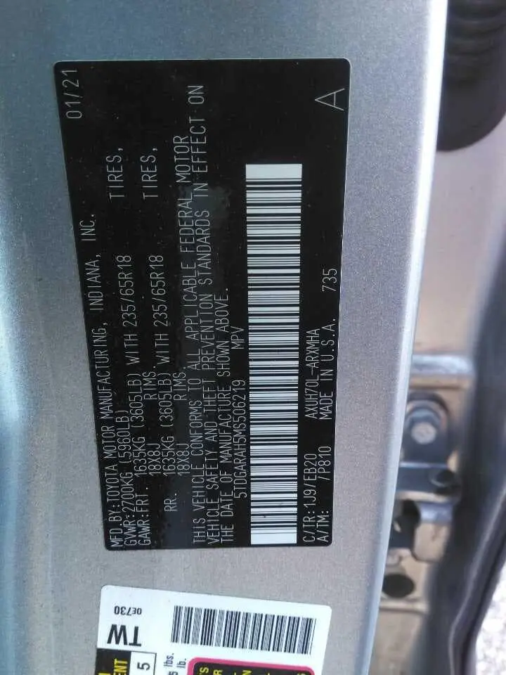 Florida Fine Cars - Used TOYOTA HIGHLANDER 2021 MIAMI HYBRID XLE