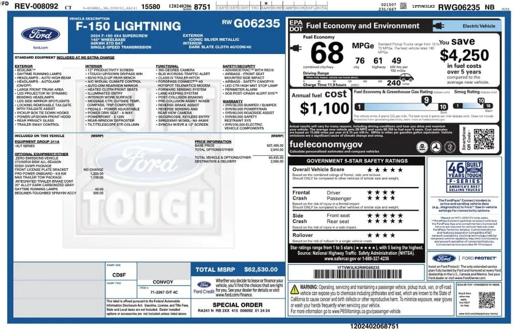 Florida Fine Cars - Used FORD F-150 LIGHTNING 2024 MIAMI XLT