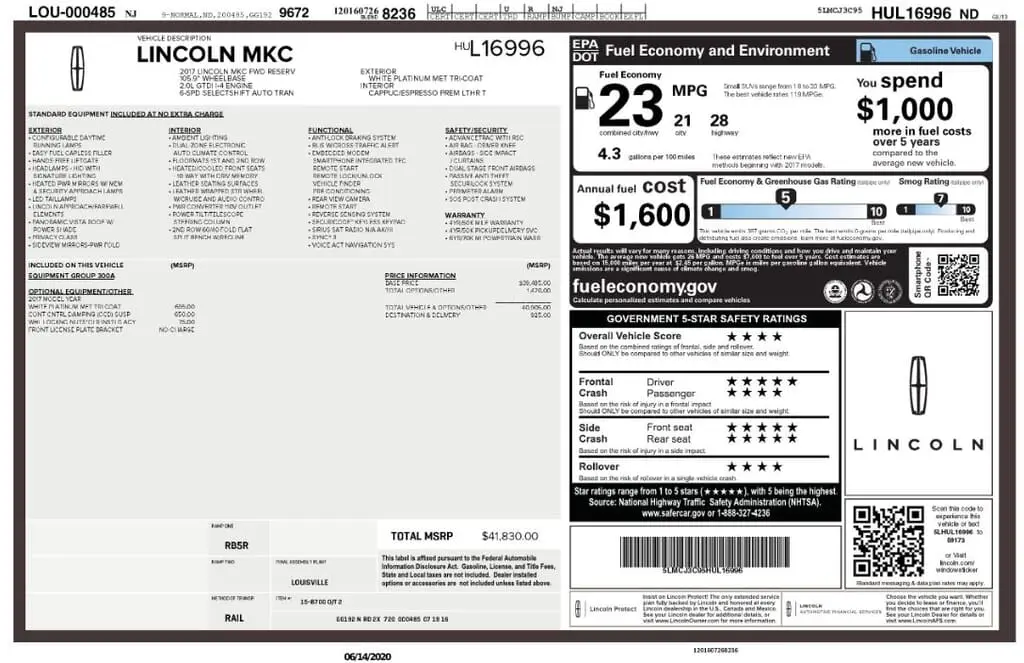 Florida Fine Cars - Used LINCOLN MKC 2017 MARGATE RESERVE