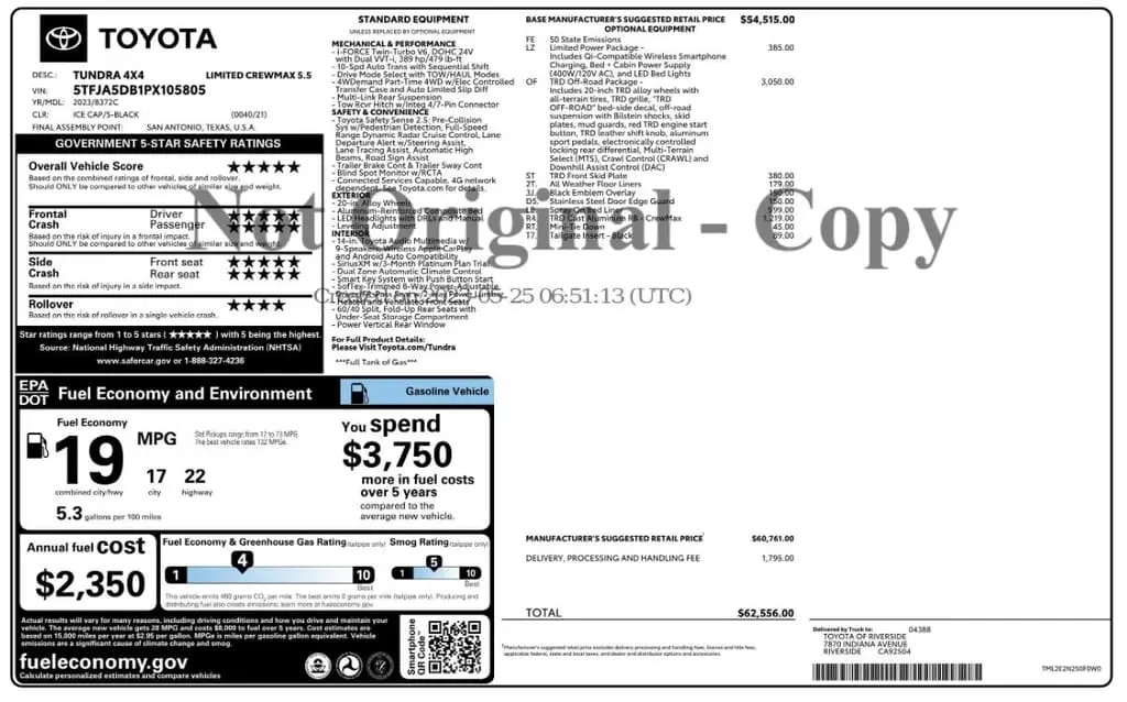 Florida Fine Cars - Used TOYOTA TUNDRA 4WD 2023 MIAMI LIMITED