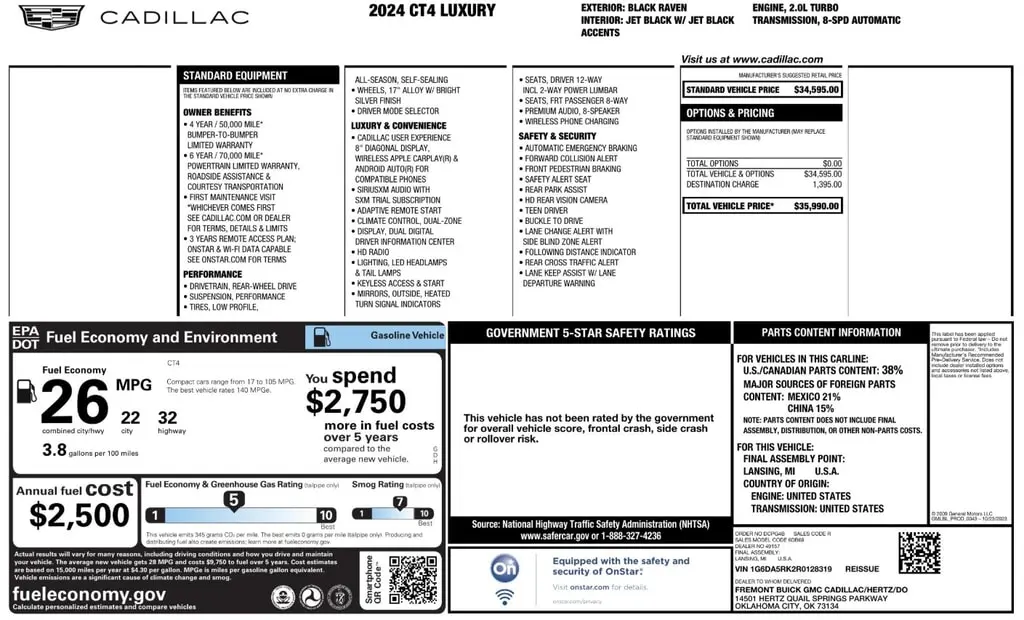 Florida Fine Cars - Used CADILLAC CT4 2024 ORLANDO LUXURY