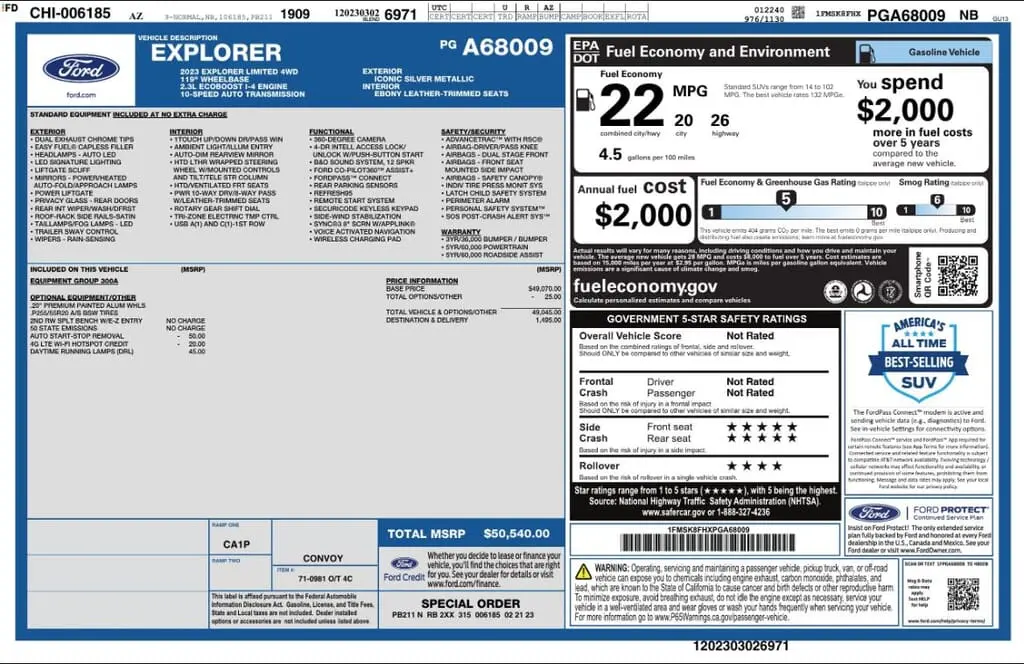 Florida Fine Cars - Used FORD EXPLORER 2023 MARGATE LIMITED