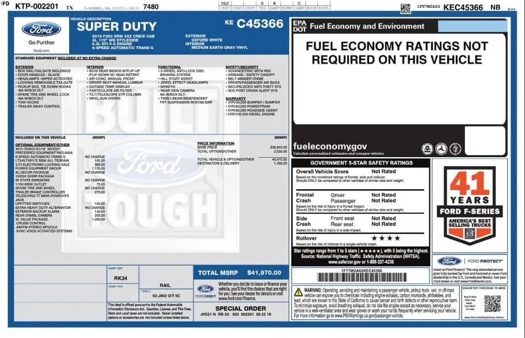 Florida Fine Cars - Used FORD SUPER DUTY F-250 SRW 2019 MARGATE XL