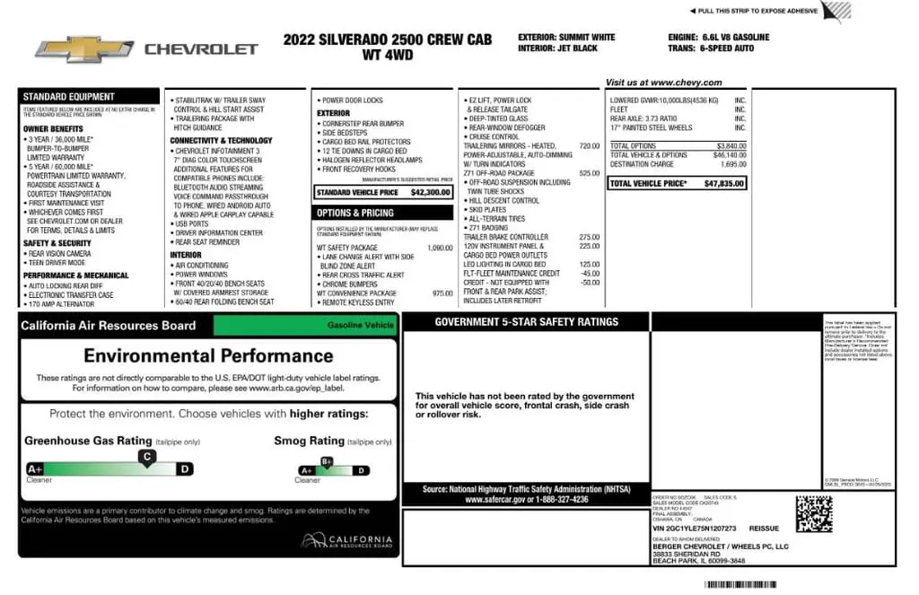 Florida Fine Cars - Used CHEVROLET SILVERADO 2500HD 2022 MARGATE WORK TRUCK