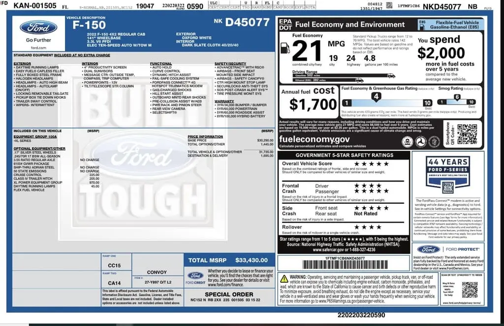 Florida Fine Cars - Used FORD F-150 2022 MIAMI XL