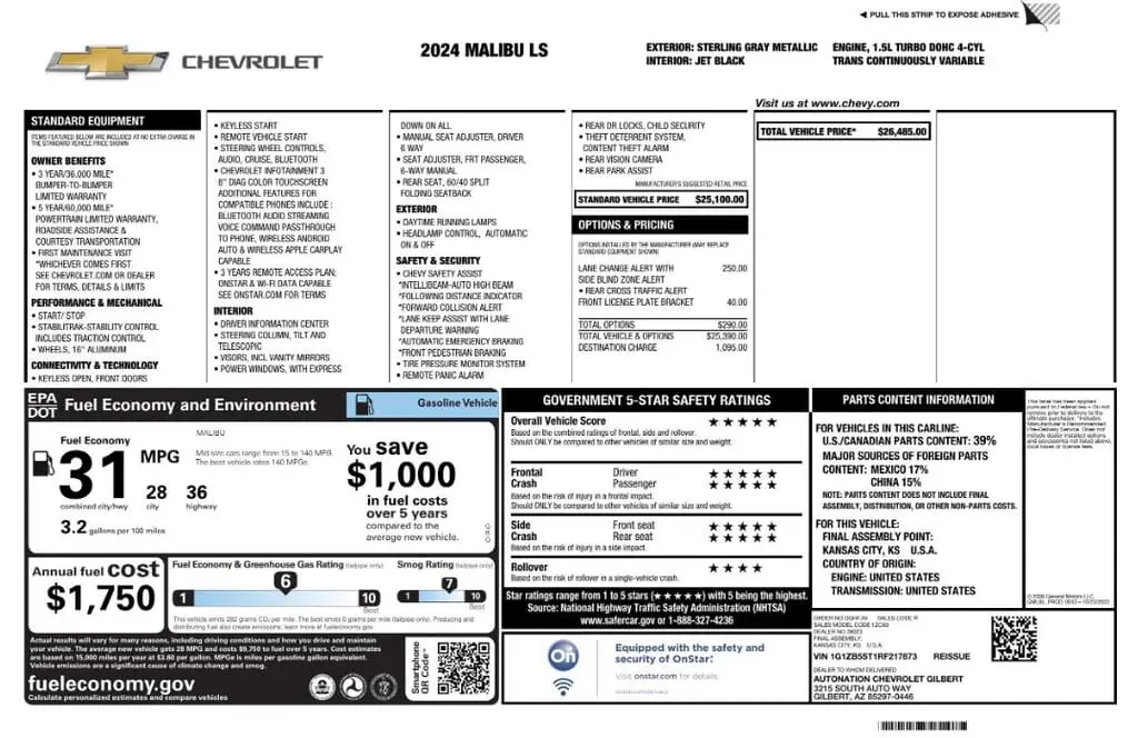 Florida Fine Cars - Used CHEVROLET MALIBU 2024 MIAMI LS