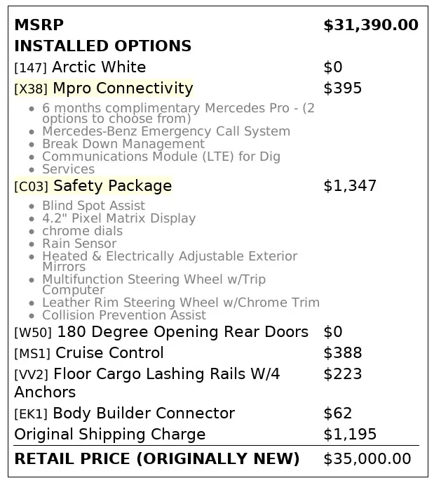 Florida Fine Cars - Used MERCEDES-BENZ METRIS 2020 ORLANDO