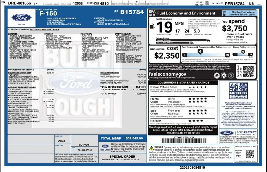 Florida Fine Cars - Used FORD F-150 2023 MARGATE XLT