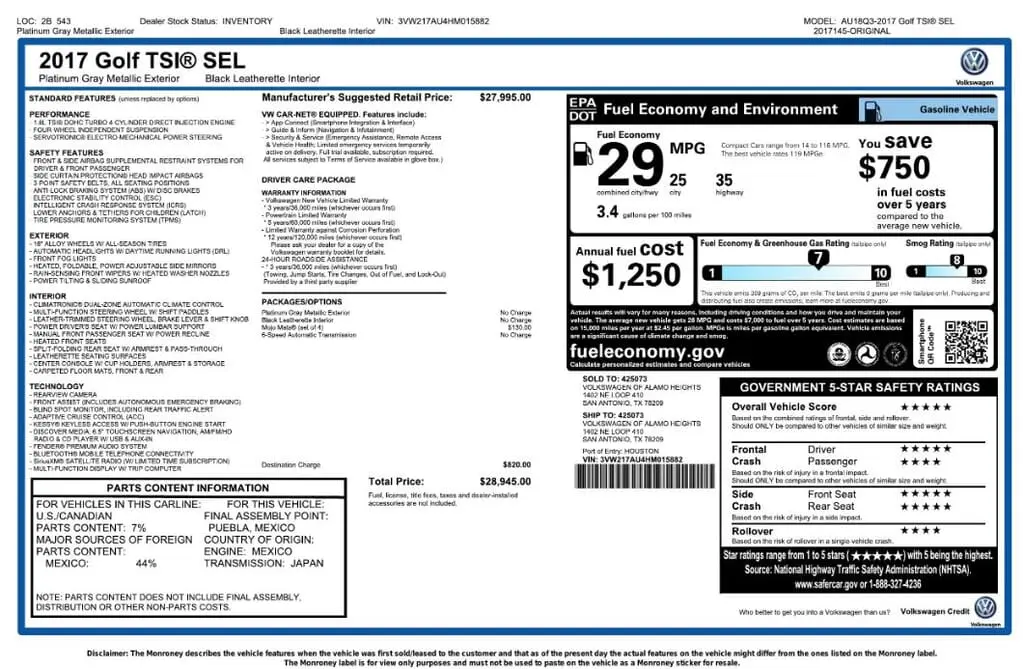Florida Fine Cars - Used VOLKSWAGEN GOLF 2017 MIAMI S