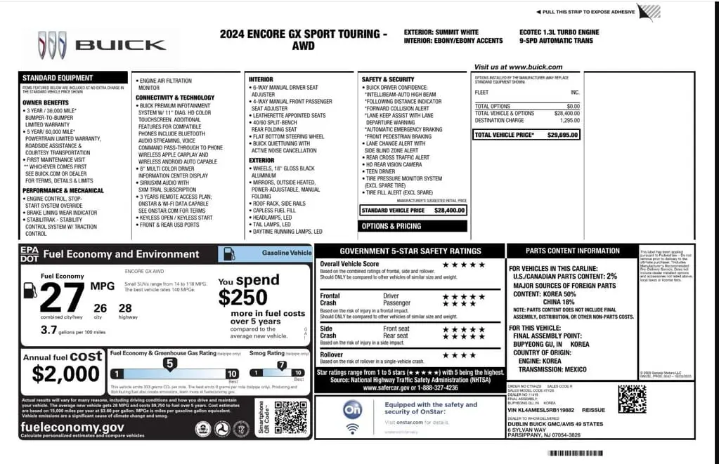 Florida Fine Cars - Used BUICK ENCORE GX 2024 WEST PALM SPORT TOURING