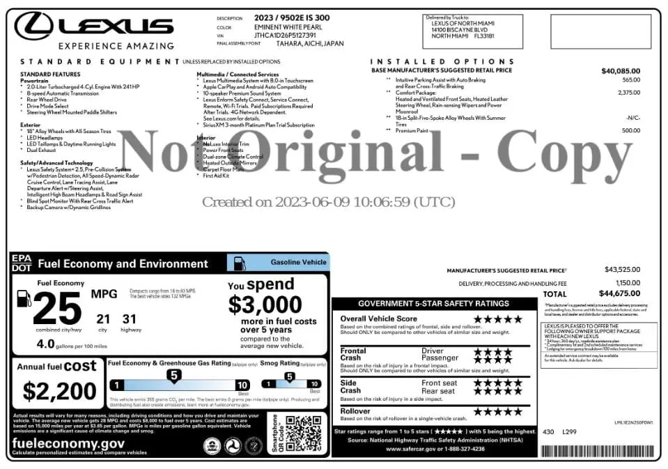 Florida Fine Cars - Used LEXUS IS 2023 MIAMI IS 300