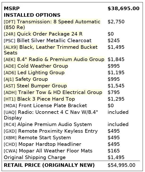 Florida Fine Cars - Used JEEP WRANGLER 2020 ORLANDO RUBICON