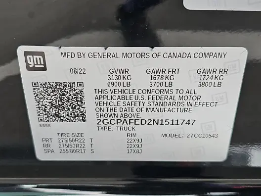 Florida Fine Cars - Used CHEVROLET SILVERADO 1500 2022 MARGATE HIGH COUNTRY