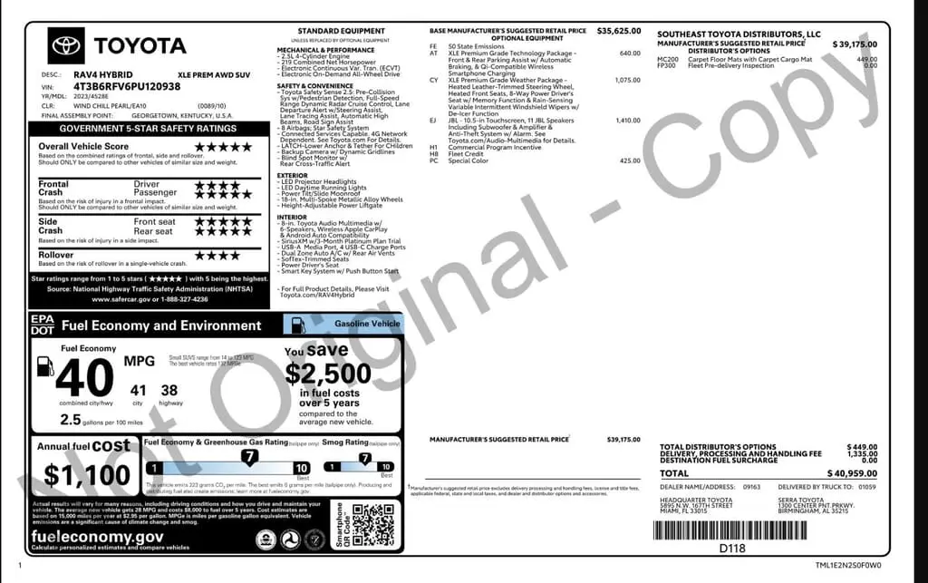 Florida Fine Cars - Used TOYOTA RAV4 2023 MARGATE HYBRID XLE PREMIUM