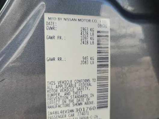 Florida Fine Cars - Used NISSAN ALTIMA 2021 MARGATE 2.5 SL