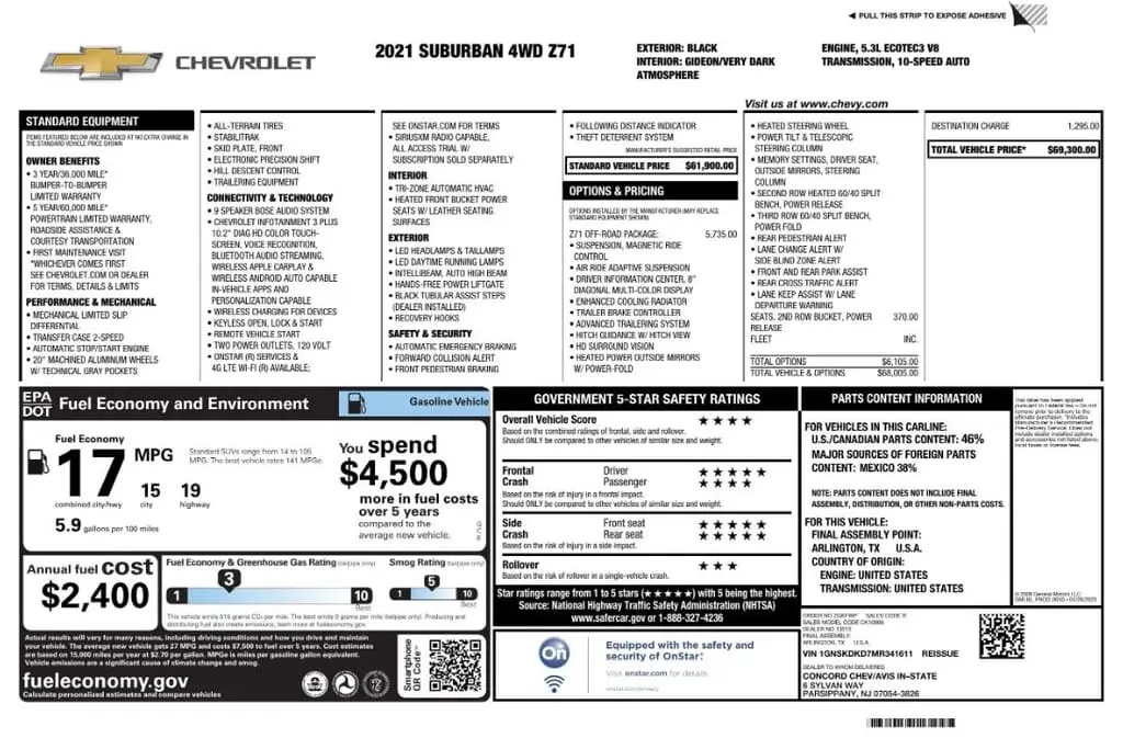 Florida Fine Cars - Used CHEVROLET SUBURBAN 2021 MARGATE Z71