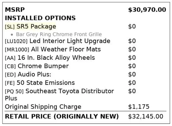 Florida Fine Cars - Used TOYOTA TACOMA 2WD 2020 MIAMI SR5