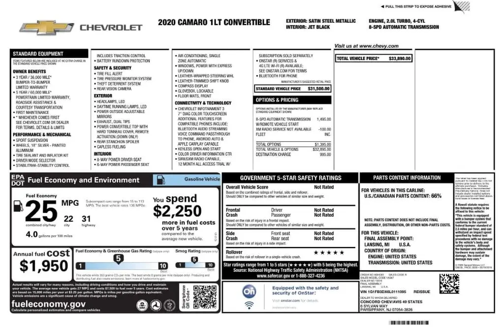 Florida Fine Cars - Used CHEVROLET CAMARO 2020 MIAMI 1LT