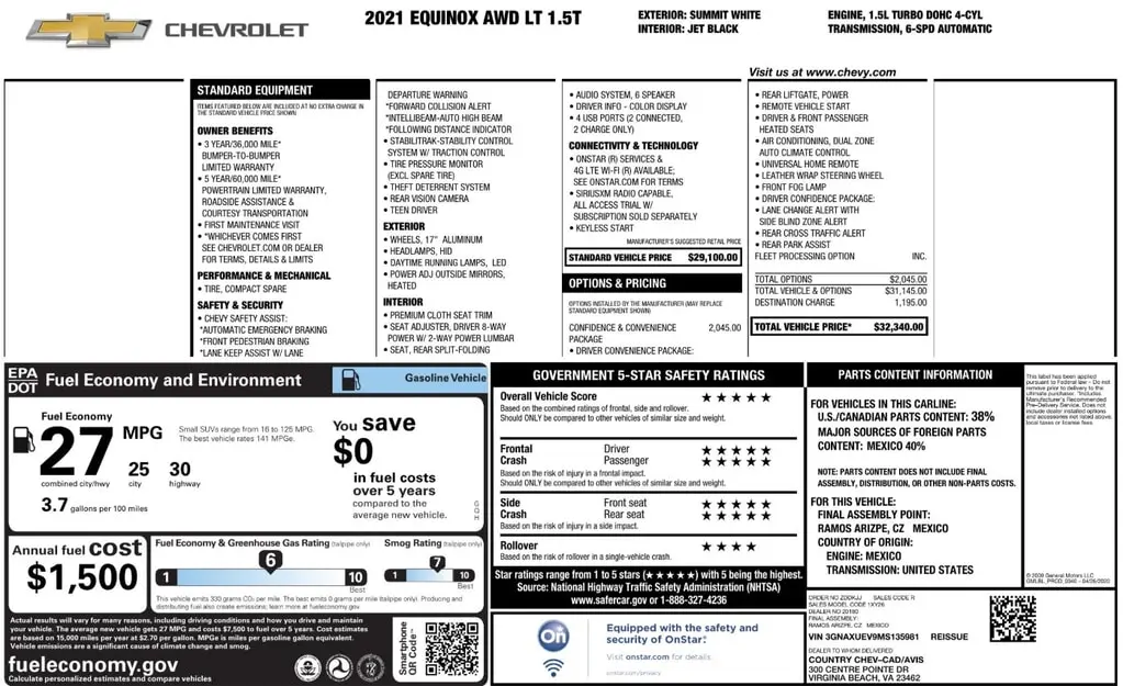 Florida Fine Cars - Used CHEVROLET EQUINOX 2021 ORLANDO LT