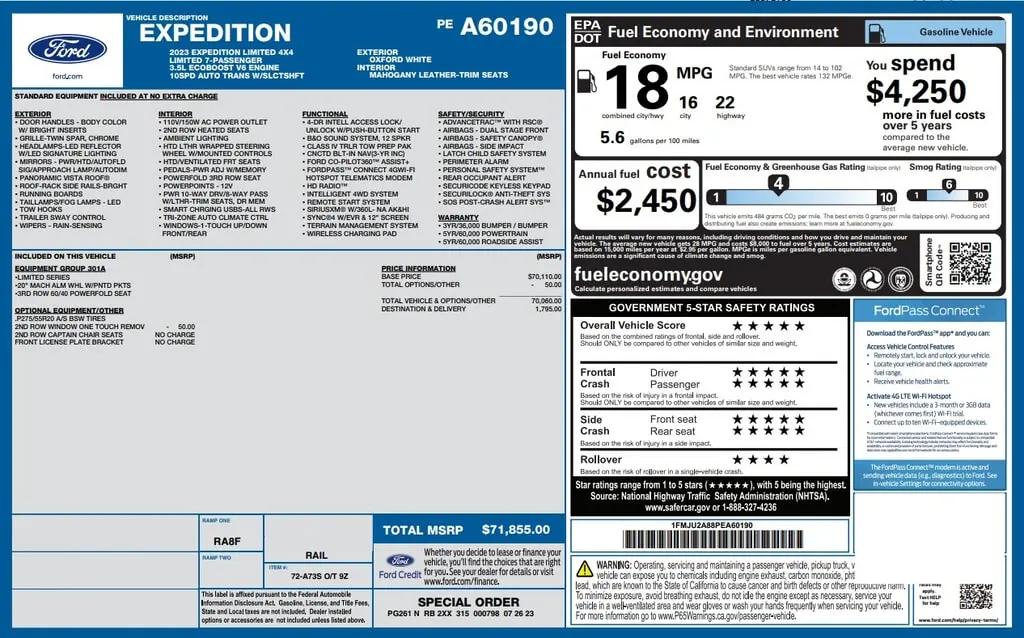Florida Fine Cars - Used FORD EXPEDITION 2023 MARGATE LIMITED