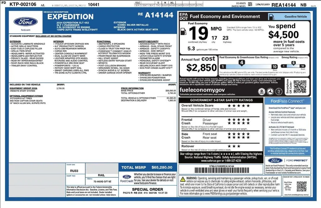 Florida Fine Cars - Used FORD EXPEDITION 2024 MIAMI XLT