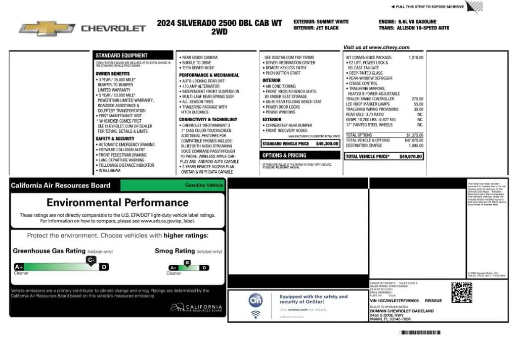 Florida Fine Cars - Used CHEVROLET SILVERADO 2500HD 2024 MARGATE WORK TRUCK
