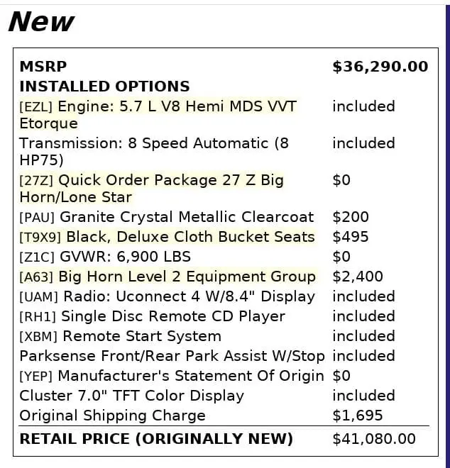 Florida Fine Cars - Used RAM 1500 2019 WEST PALM BIG HORN/LONE STAR