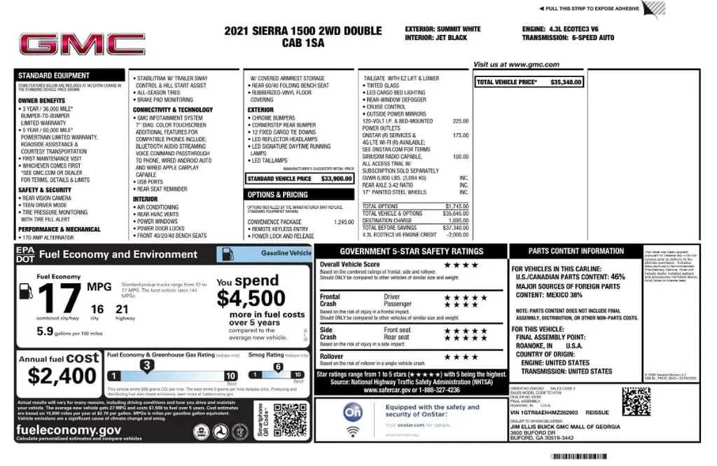 Florida Fine Cars - Used GMC SIERRA 1500 2021 MIAMI 
