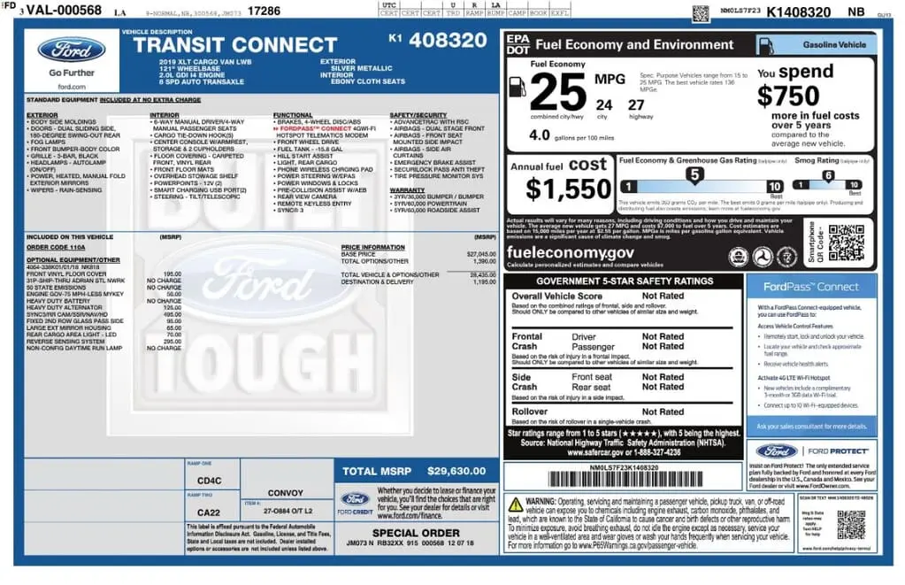 Florida Fine Cars - Used FORD TRANSIT CONNECT VAN 2019 MARGATE XLT