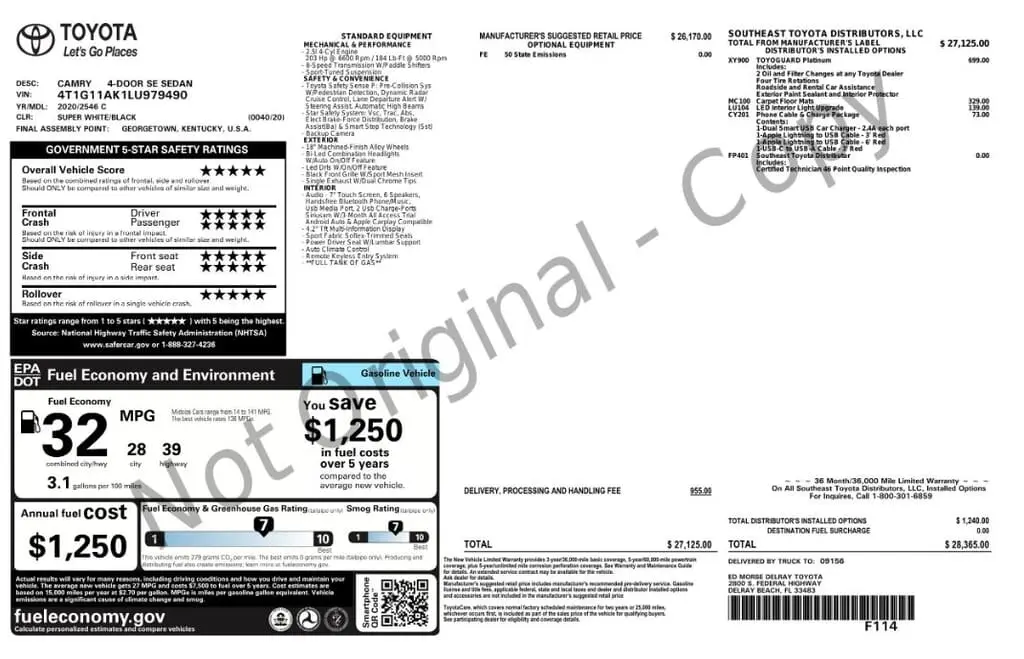 Florida Fine Cars - Used TOYOTA CAMRY 2020 MIAMI SE