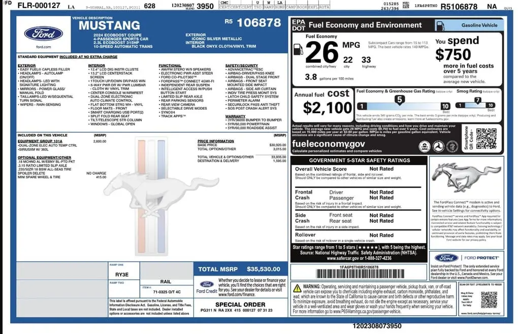 Florida Fine Cars - Used FORD MUSTANG 2024 WEST PALM ECOBOOST