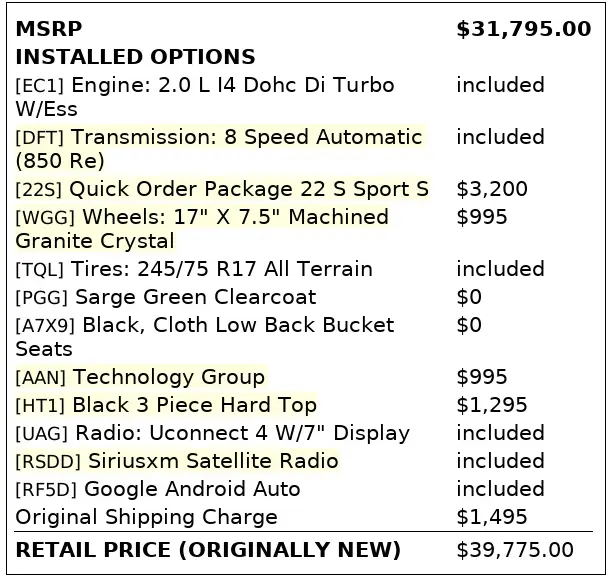 Florida Fine Cars - Used JEEP WRANGLER UNLIMITED 2020 ORLANDO SPORT S
