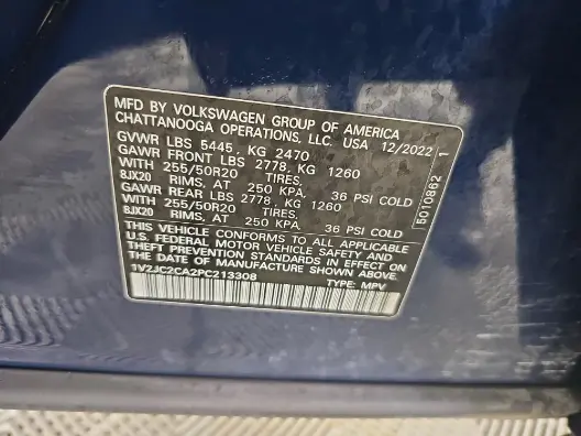 Florida Fine Cars - Used VOLKSWAGEN ATLAS CROSS SPORT 2023 WEST PALM 2.0T SE W/TECHNOLOGY