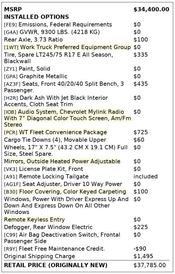 Florida Fine Cars - Used CHEVROLET SILVERADO 2500HD 2018 MIAMI WORK TRUCK